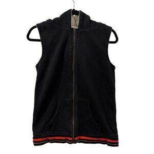 Satori Movement Size M Sleeveless Hoodie Vest Fleece Hemp Organic Cotton Skater